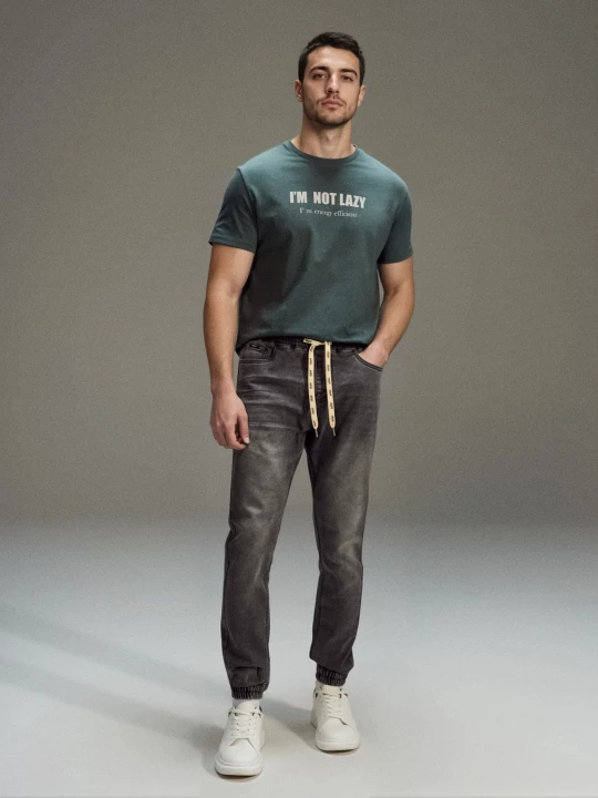 Obrázek produktu Sinsay - Kalhoty Jogger slim fit - šedá