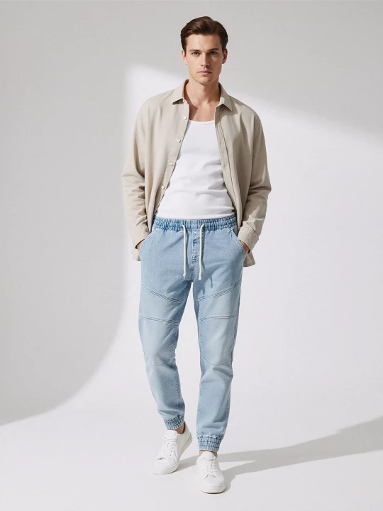 Obrázek produktu Sinsay - Kalhoty joggers - modrá