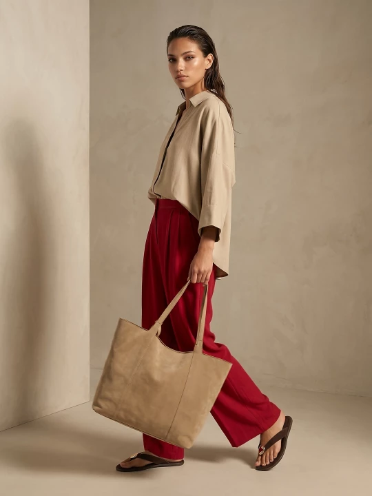 Obrázek produktu Sinsay - Kalhoty wide leg s viskózou - fialová