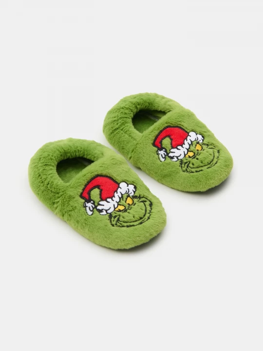 Obrázek produktu Sinsay - Kapcie z futerkiem Grinch - zielony