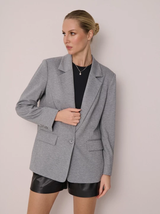 Obrázek produktu Sinsay - Klasické sako na knoflík - šedá
