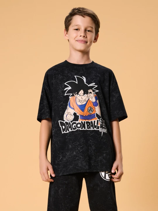 Obrázek produktu Sinsay - Komplet chłopięcy z efektem tie-dye Dragon Ball - szary