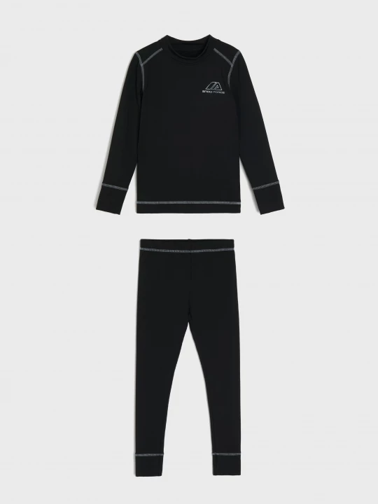 Obrázek produktu Sinsay - Termoaktywny komplet sportowy: bluzka i legginsy fitted Active - czarny