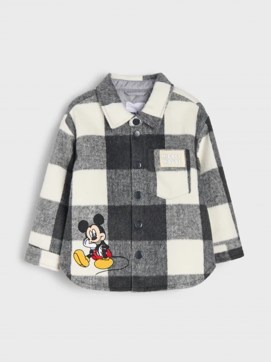 Obrázek produktu Sinsay - Kurtka koszulowa w kratę Minnie Mouse - kremowy