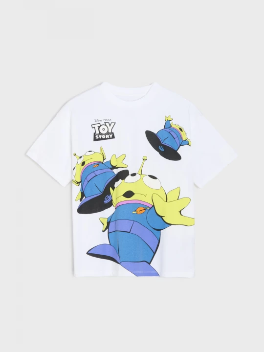 Obrázek produktu Sinsay - Koszulka oversize z nadrukiem Toy Story - biały