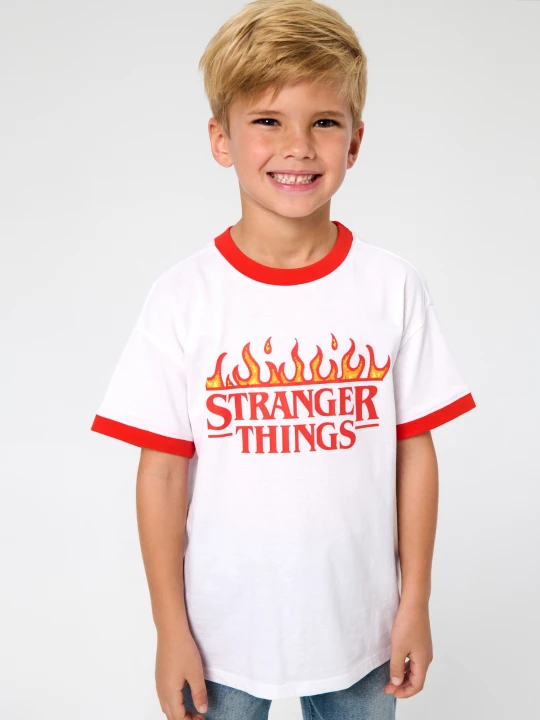 Obrázek produktu Sinsay - Koszulka z nadrukiem Stranger Things - biały