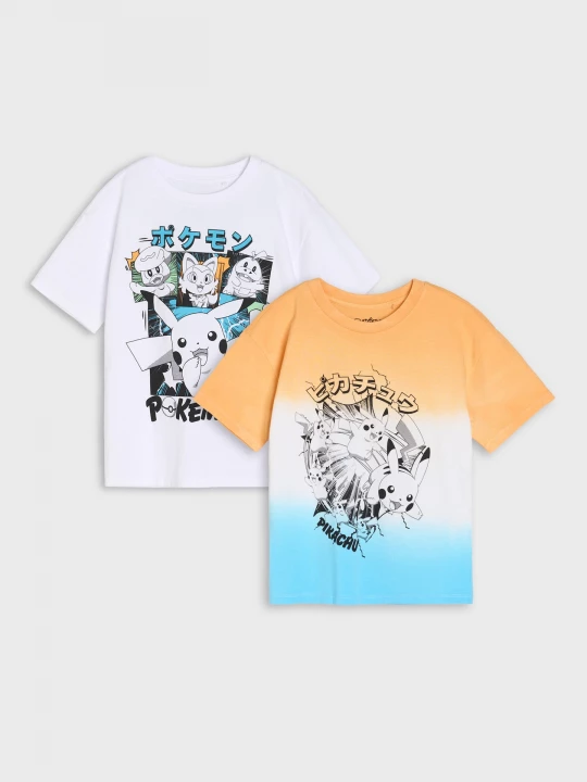 Obrázek produktu Sinsay - Koszulki 2 pack Pokémon - wielobarwny