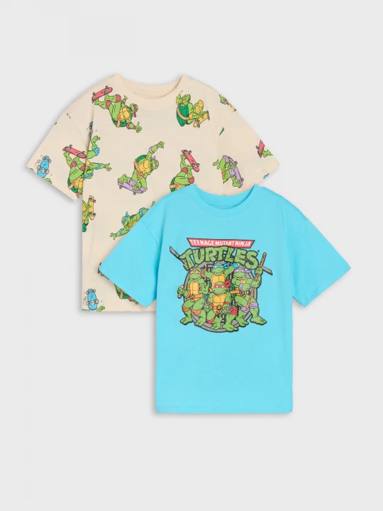 Obrázek produktu Sinsay - Koszulki 2 pack Teenage Mutant Ninja Turtles - wielobarwny