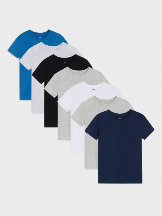 Obrázek produktu Sinsay - Koszulki basic 7 pack - biały