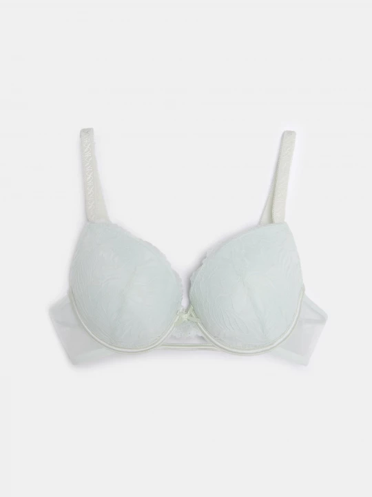 Obrázek produktu Sinsay - Krajková push-up podprsenka - modrá