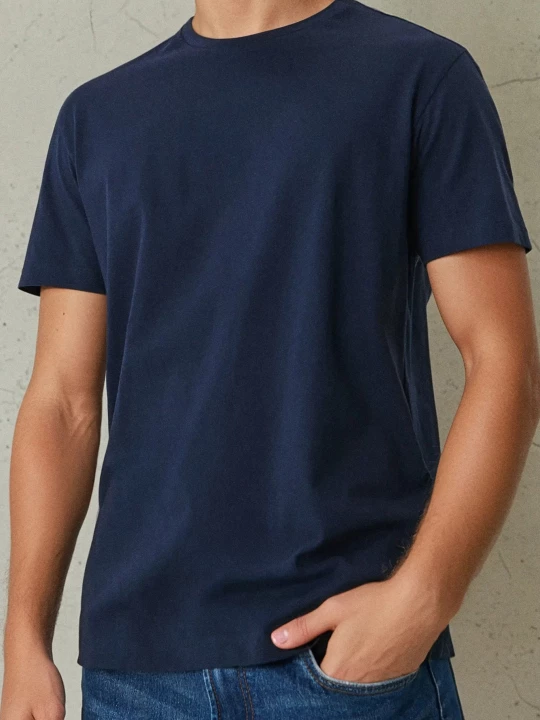 Obrázek produktu Sinsay - MEN`S T-SHIRT - námořnická modrá