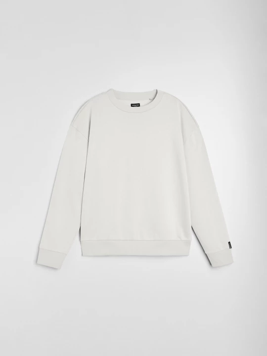 Obrázek produktu Sinsay - Mikina crewneck comfort fit s příměsí bavlny - béžová