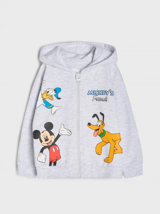Obrázek produktu Sinsay - Rozpinana bluza z kapturem Mickey Mouse - szary