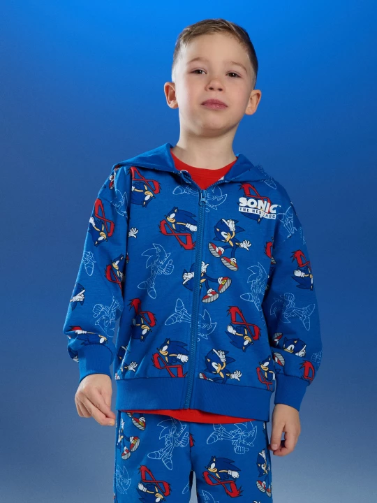 Obrázek produktu Sinsay - Rozpinana bluza z kapturem Sonic the Hedgehog - niebieski