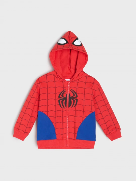 Obrázek produktu Sinsay - Bluza z kapturem Spider-Man - czerwony