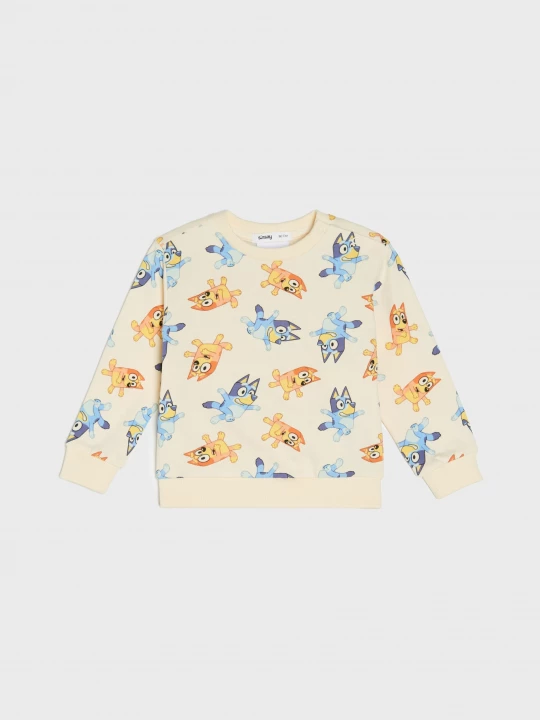 Obrázek produktu Sinsay - Bluza crewneck Bluey - kremowy