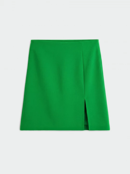 Obrázek produktu Sinsay - Mini sukně s rozparkem - zelená