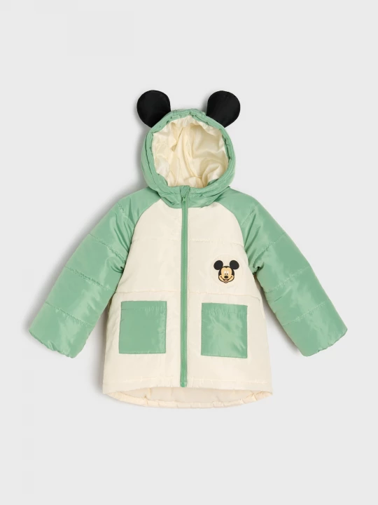 Obrázek produktu Sinsay - Pikowana kurtka z elementami 3D Mickey Mouse - kremowy