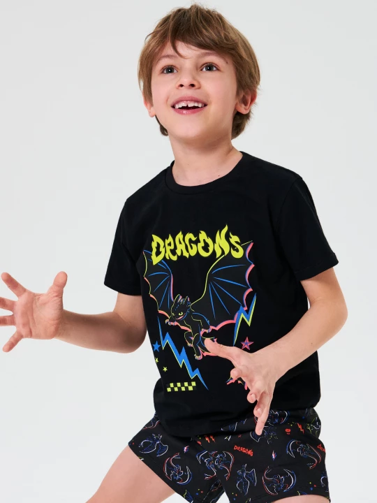 Obrázek produktu Sinsay - Piżama dwuczęściowa How to train your dragon - czarny