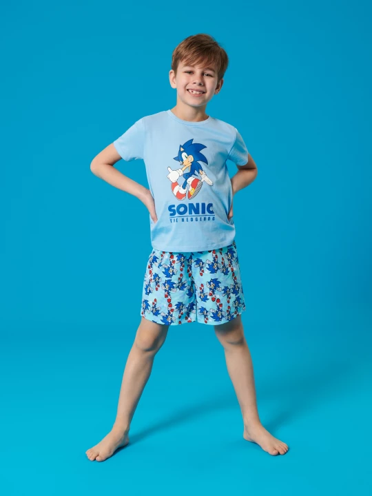 Obrázek produktu Sinsay - Piżama dwuczęściowa Sonic The Hedgehog - błękitny