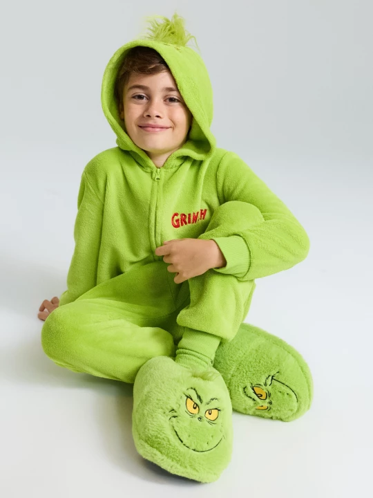 Obrázek produktu Sinsay - Piżama z kapturem i haftem Grinch - zielony