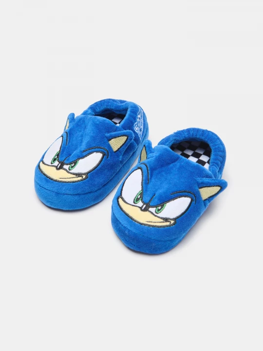 Obrázek produktu Sinsay - Pluszowe kapcie z elementami 3D Sonic the Hedgehog - niebieski