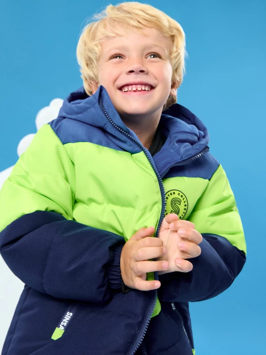 Obrázek produktu Sinsay - Pikowana kurtka puffer z kapturem - wielobarwny