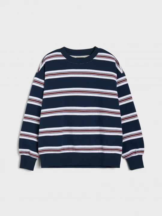 Obrázek produktu Sinsay - Bluza crewneck w paski - wielobarwny