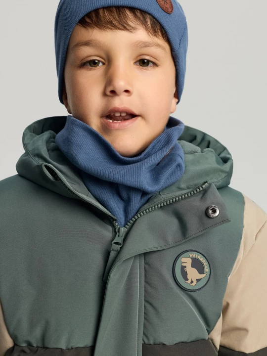 Obrázek produktu Sinsay - Kurtka puffer z kapturem i odblaskowymi elementami - zielony