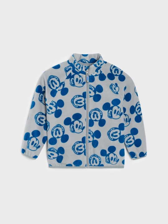 Obrázek produktu Sinsay - Rozpinana bluza polarowa ze stójką Mickey Mouse - szary
