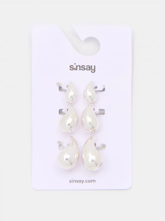 Obrázek produktu Sinsay - Sada stříbrných náušnic - sříbrná