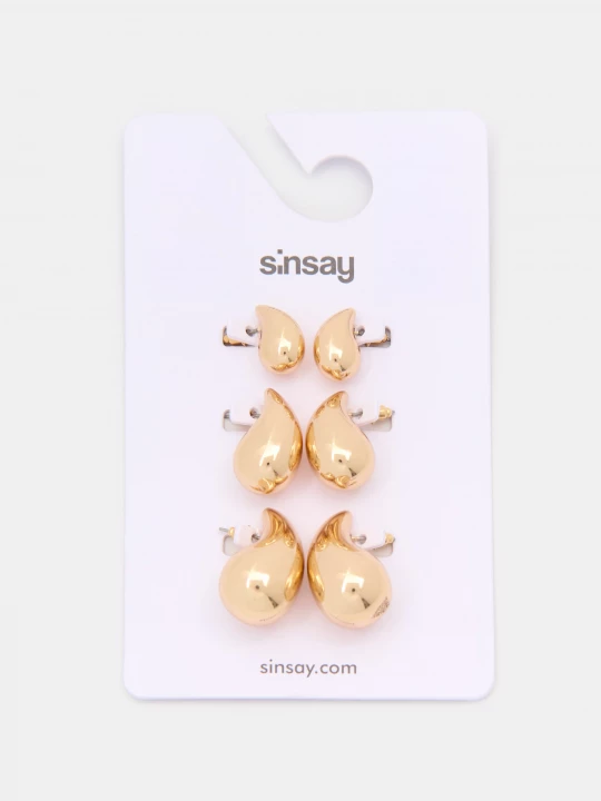 Obrázek produktu Sinsay - Sada zlatých náušnic - zlatá