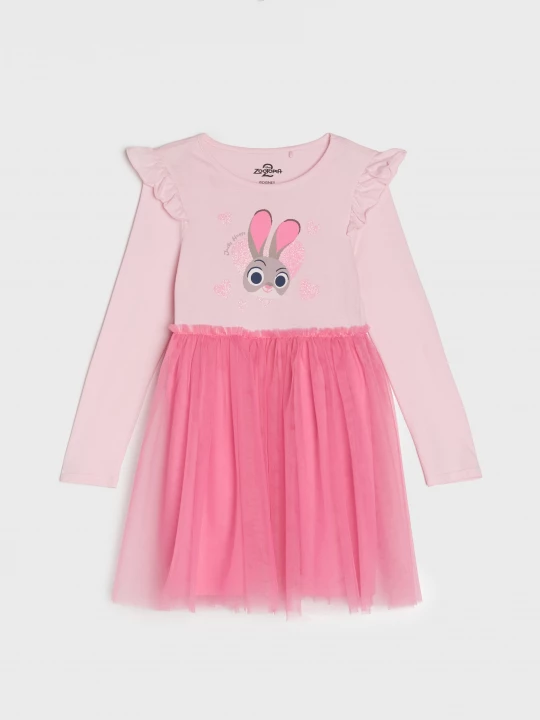 Obrázek produktu Sinsay - Šaty babydoll Zootopia - pastelová růžová