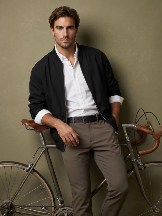 Obrázek produktu Sinsay - Slim fit chino kalhoty s podílem viskózy - béžová