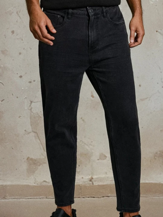 Obrázek produktu Sinsay - Slim fit džíny s efektem praní - černá