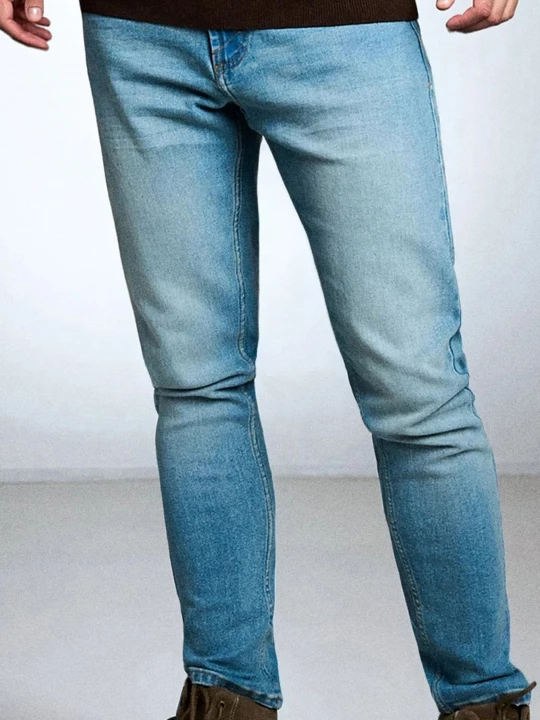 Obrázek produktu Sinsay - Slim fit džíny s efektem praní - modrá