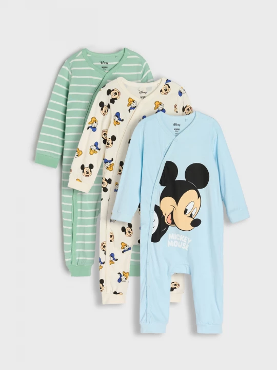 Obrázek produktu Sinsay - Śpiochy 3 pack Mickey Mouse - kremowy