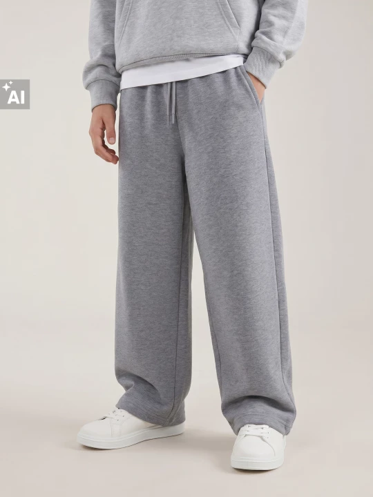 Obrázek produktu Sinsay - Spodnie dresowe baggy oversize - szary