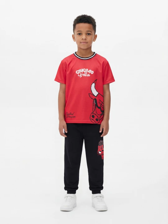 Obrázek produktu Sinsay - Spodnie dresowe loose Chicago Bulls NBA - czarny
