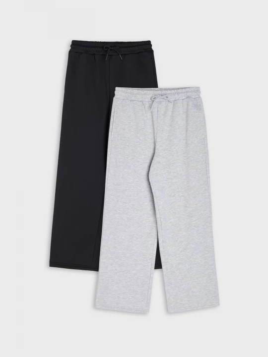 Obrázek produktu Sinsay - Spodnie dresowe straight leg 2 pack - szary