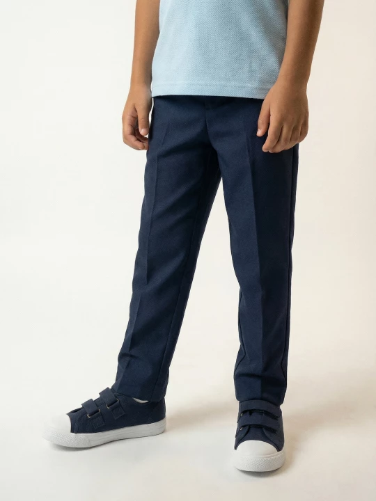 Obrázek produktu Sinsay - Spodnie garniturowe w stylu chino - granatowy