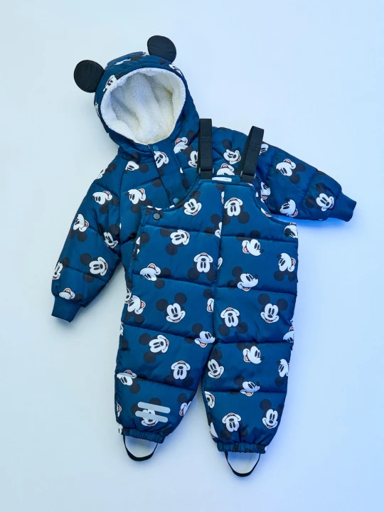 Obrázek produktu Sinsay - Spodnie narciarskie na szelkach Mickey Mouse - zielony