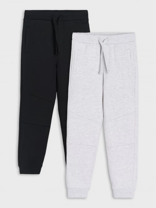 Obrázek produktu Sinsay - Spodnie slim z przeszyciami 2 pack - czarny