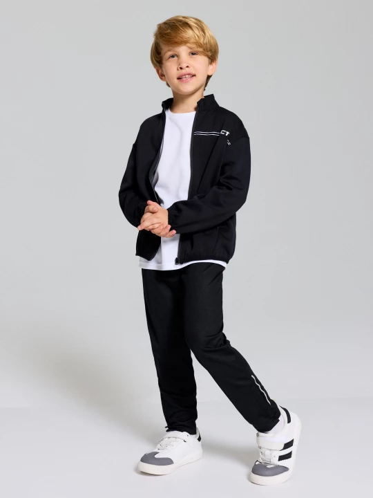 Obrázek produktu Sinsay - Spodnie sportowe slim fit z odblaskowymi elementami Active - granatowy