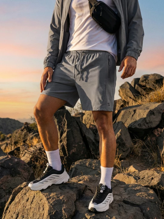 Obrázek produktu Sinsay - Sportovní kraťasy SNSY PERFORMANCE - šedá