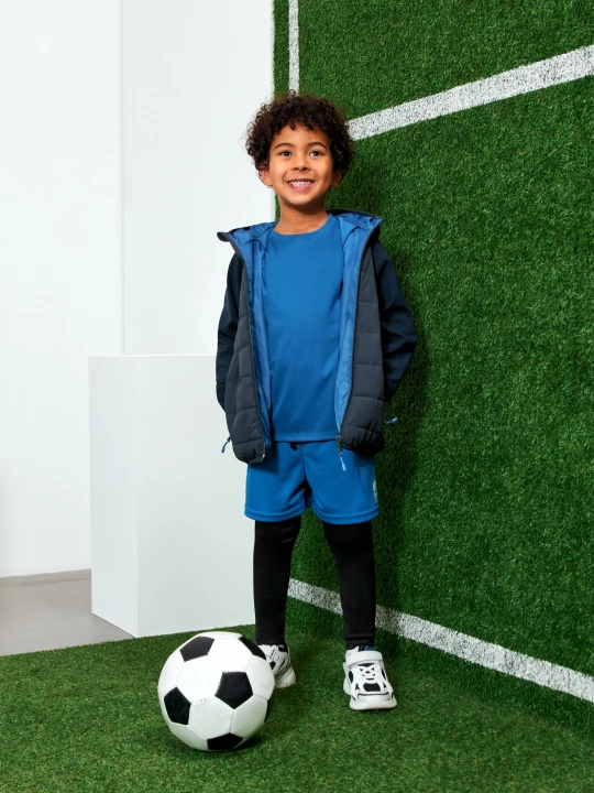 Obrázek produktu Sinsay - Sportowe legginsy z szortami 2 w 1 Active - niebieski