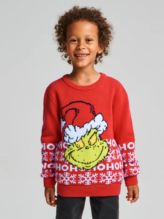 Obrázek produktu Sinsay - Świąteczny sweter Grinch - czerwony