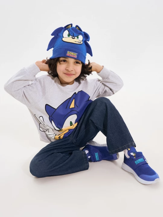 Obrázek produktu Sinsay - Sneakersy zapinane na rzep z siateczką Sonic the Hedgehog - niebieski