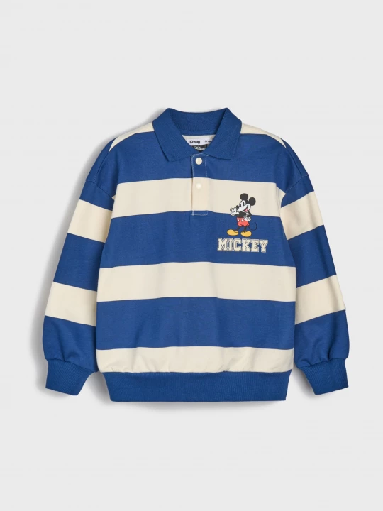Obrázek produktu Sinsay - Luźna bluza z dzianiny French Terry z nadrukiem Mickey Mouse - wielobarwny