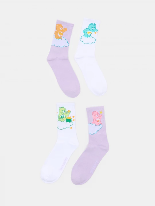 Obrázek produktu Sinsay - Žebrované ponožky 4 pack Care Bears - vícebarevná